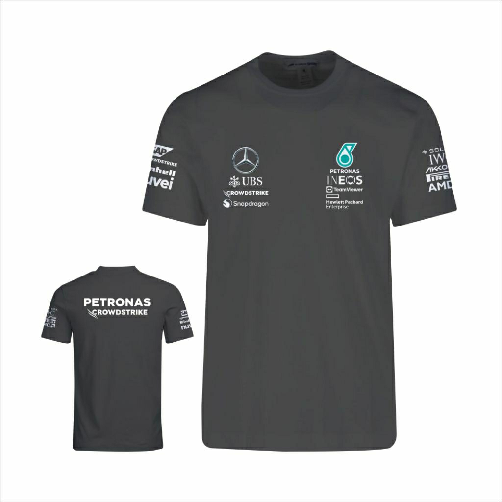 T shirt Kaos Mercedes Pertronas AMG F1 / Kaos Petronas Mercedes AMG F1 Best Quality