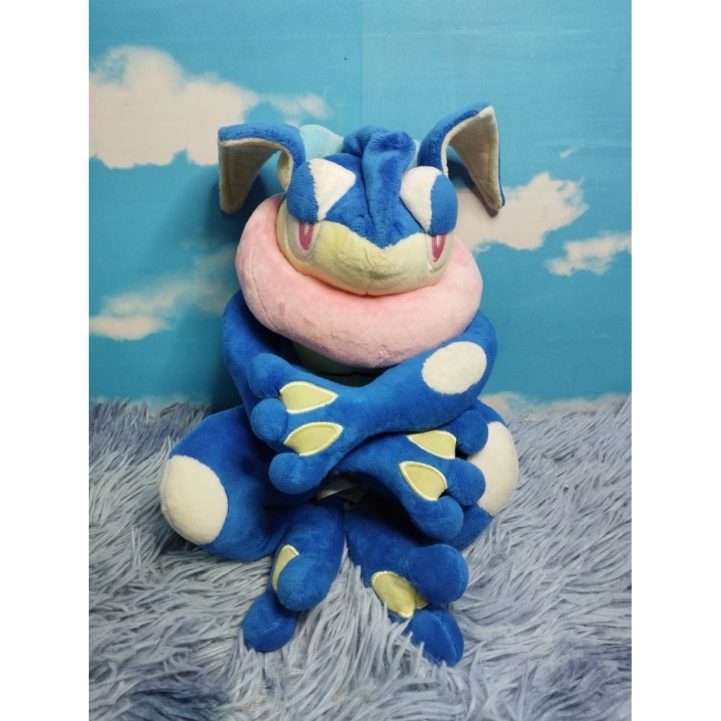 POKEMON CENTER POKEMON GRENINJA ARTICULATED PLUSH Boneka Pokemon Greninja Artikulasi Original Pokemo