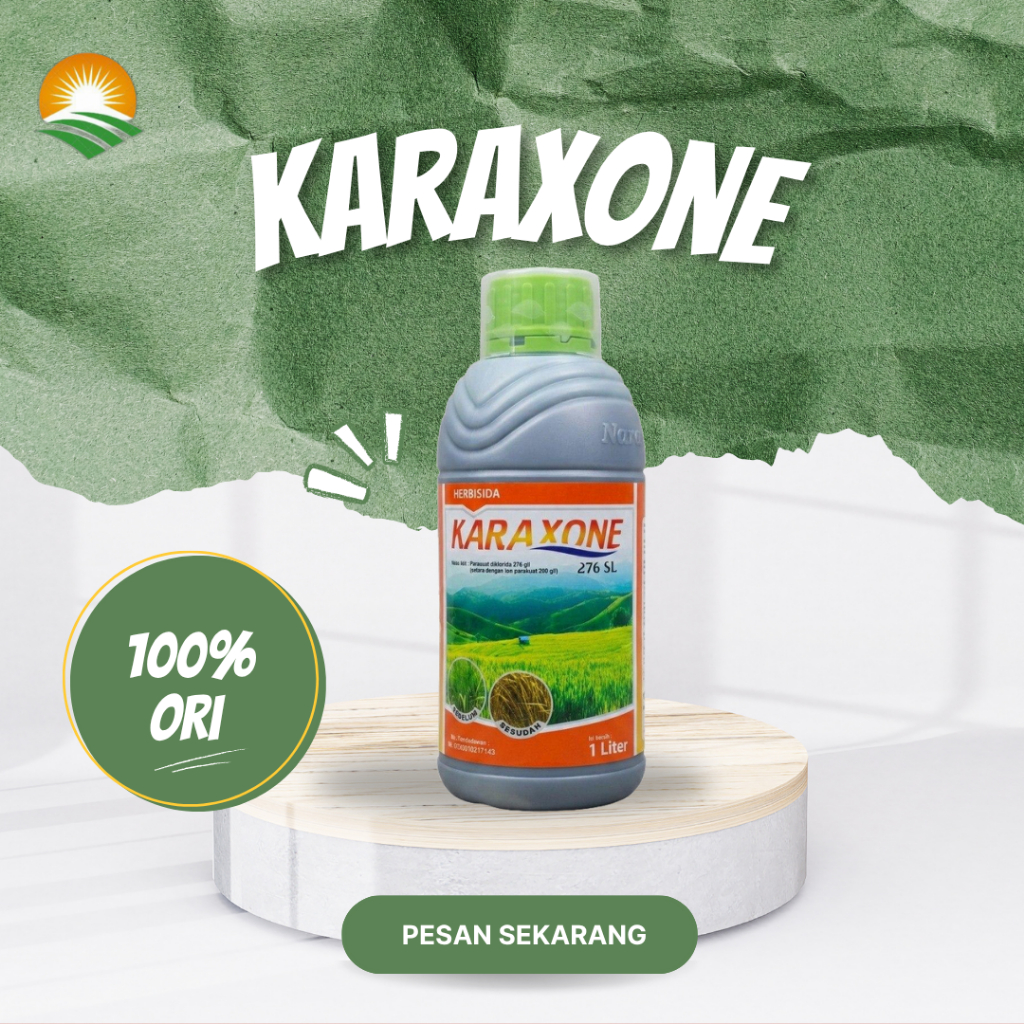 Karaxone 276 SL 1 L - Herbisida Kontak Purna Tumbuh | Gulma Berdaun Lebar - Berdaun sempit, dan Teki