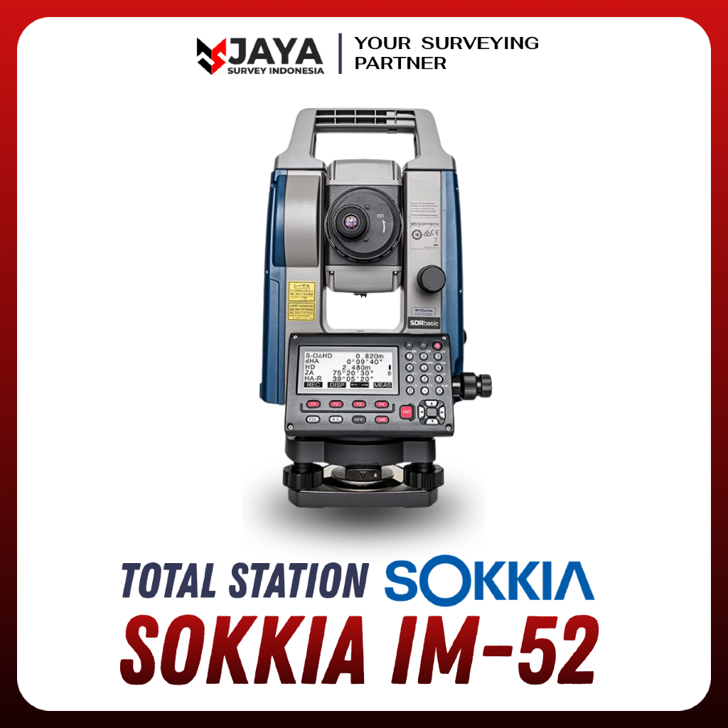 Total Station Sokkia IM-52 Akurasi Laser Canggih Include Aksesoris Tripod Statif Prisma