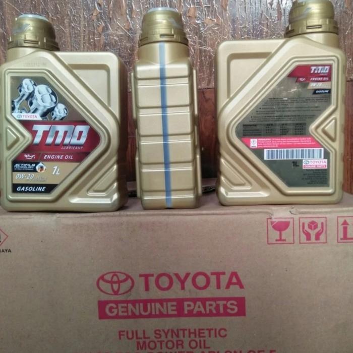 Oli Mesin Toyota Motor Oil (TMO) Gold SAE 0W-20 Full Synthetic 1 Liter Original