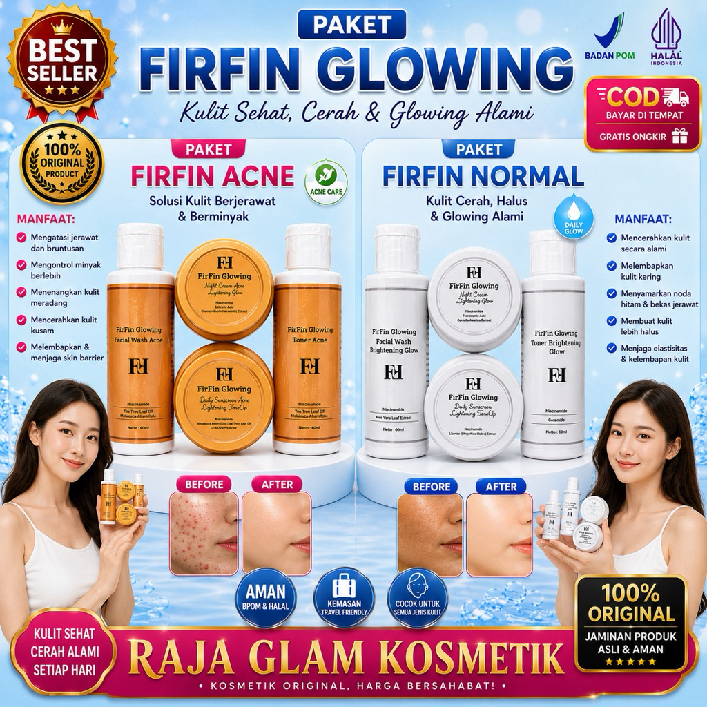FIRFIN GLOWING KEMASAN BARU/FIRFIN ACNE/FIRFIN NORMAL