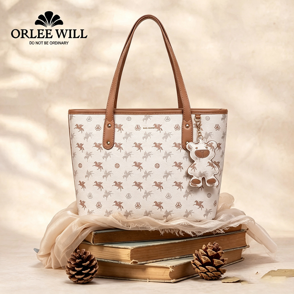 ORLEE WILL Tas Tote Wanita Motif Cetak