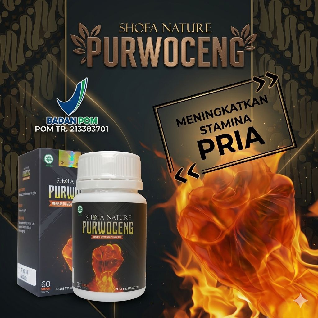 Kapsul Shofa Nature Purwoceng Original - Herbal Stamina Isi 60 Kapsul (BPOM Resmi)