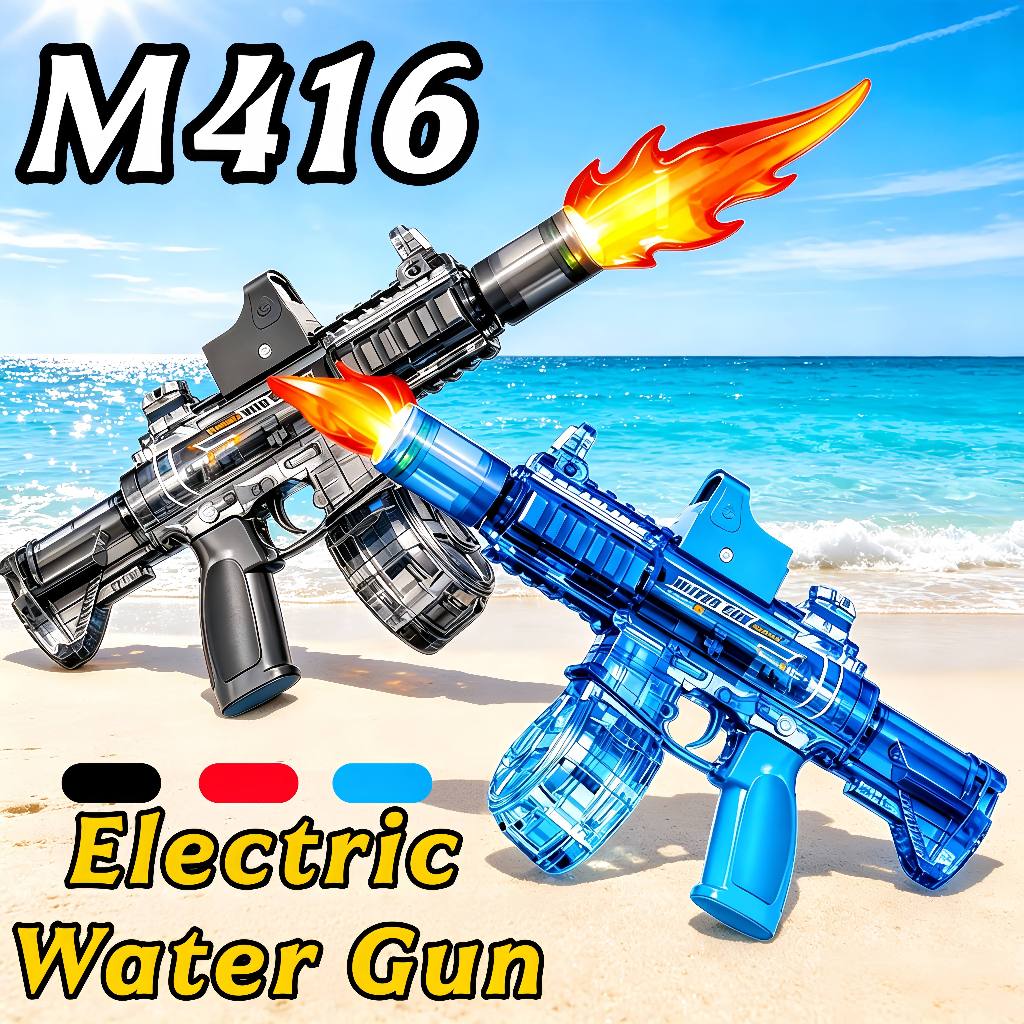 M416 Firelight Ice Mouse Flash Ledakan Senjata Air Listrik Mainan Anak-anak Mainan Anak-anak Senjata