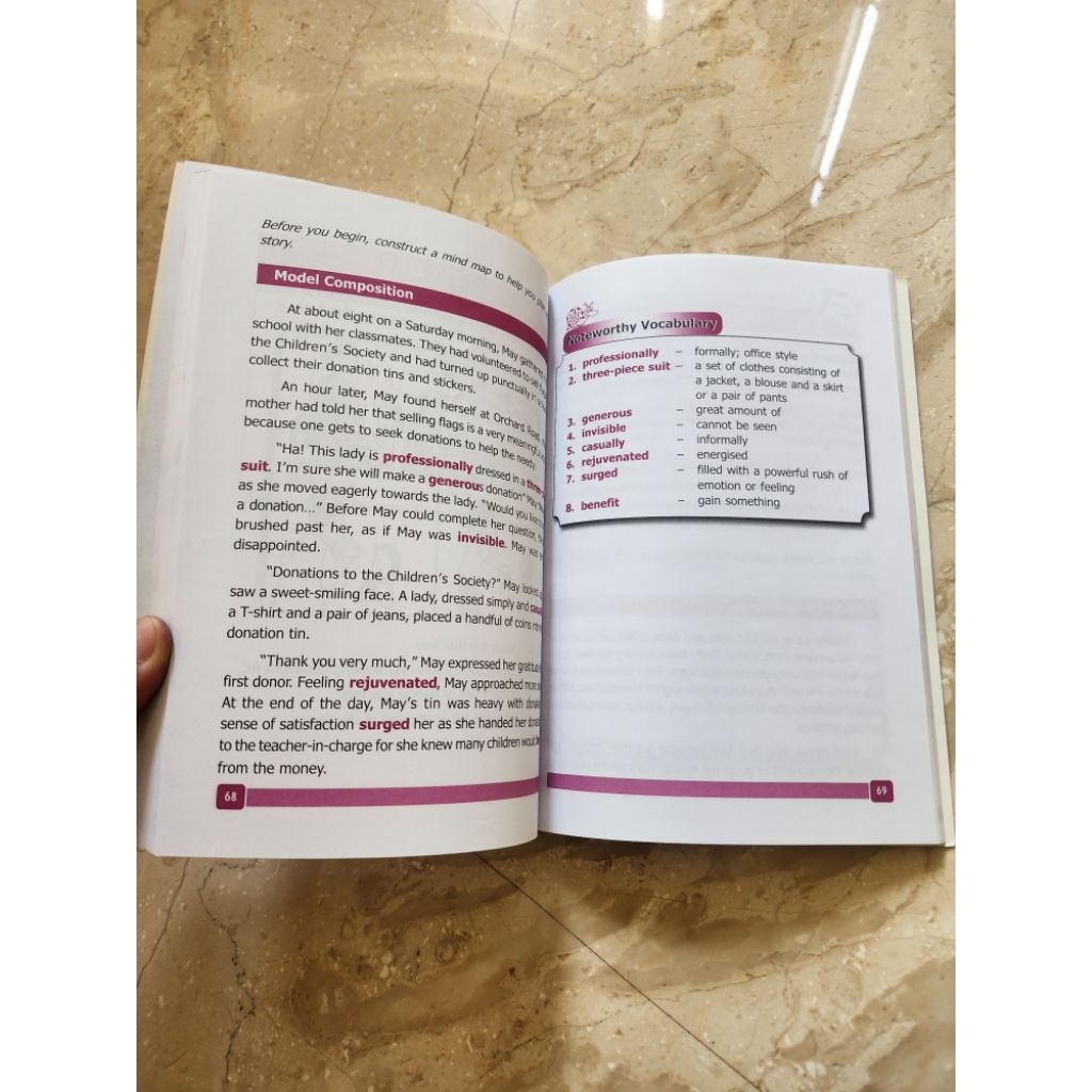 English Composition writing & vocabulary book primary 3