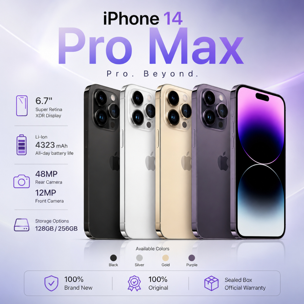 IPhone14 Pro Max [128GB | 256GB] FullSet (100% Original | Ibox ) Second like New - Garansi 12 Bulan