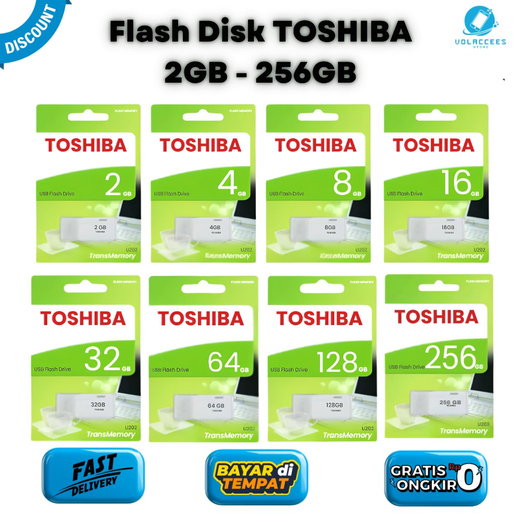 FLASHDISK TOSHIBA 2GB 4GB 8GB 16GB 32GB 64GB 128GB 256GB FLASH DRIVER TOSHIBA ORIGINAL