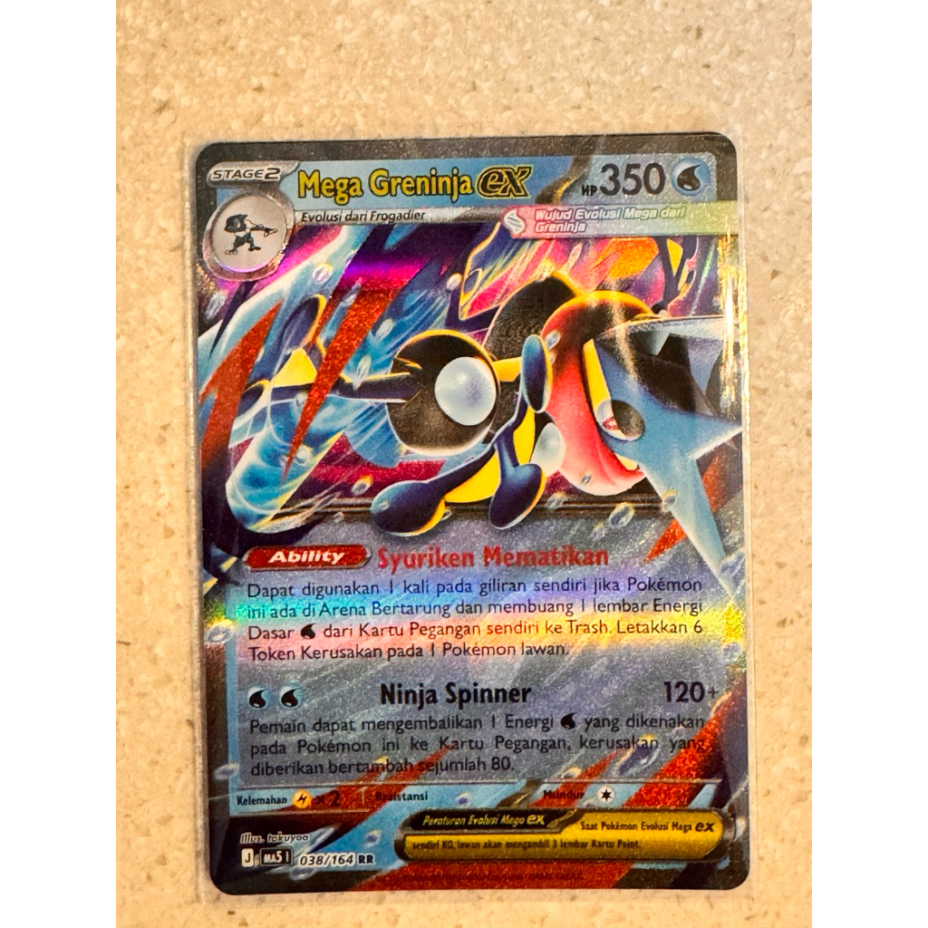 kartu pokemon | Mega Greninja ex RR