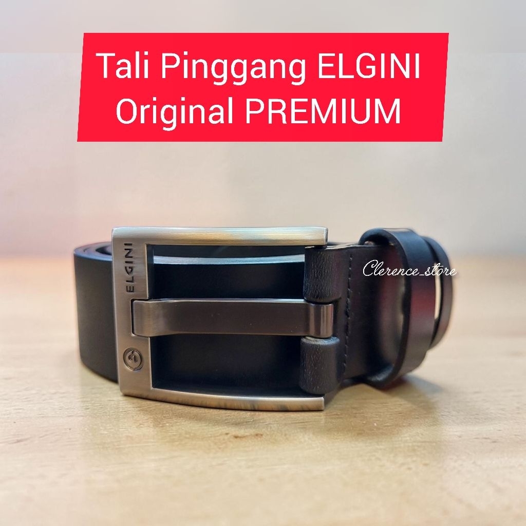 PROMO Ikat Pinggang Tali Pinggang Gesper Sabuk Belt Pria Kulit Asli Elgini Original 904B