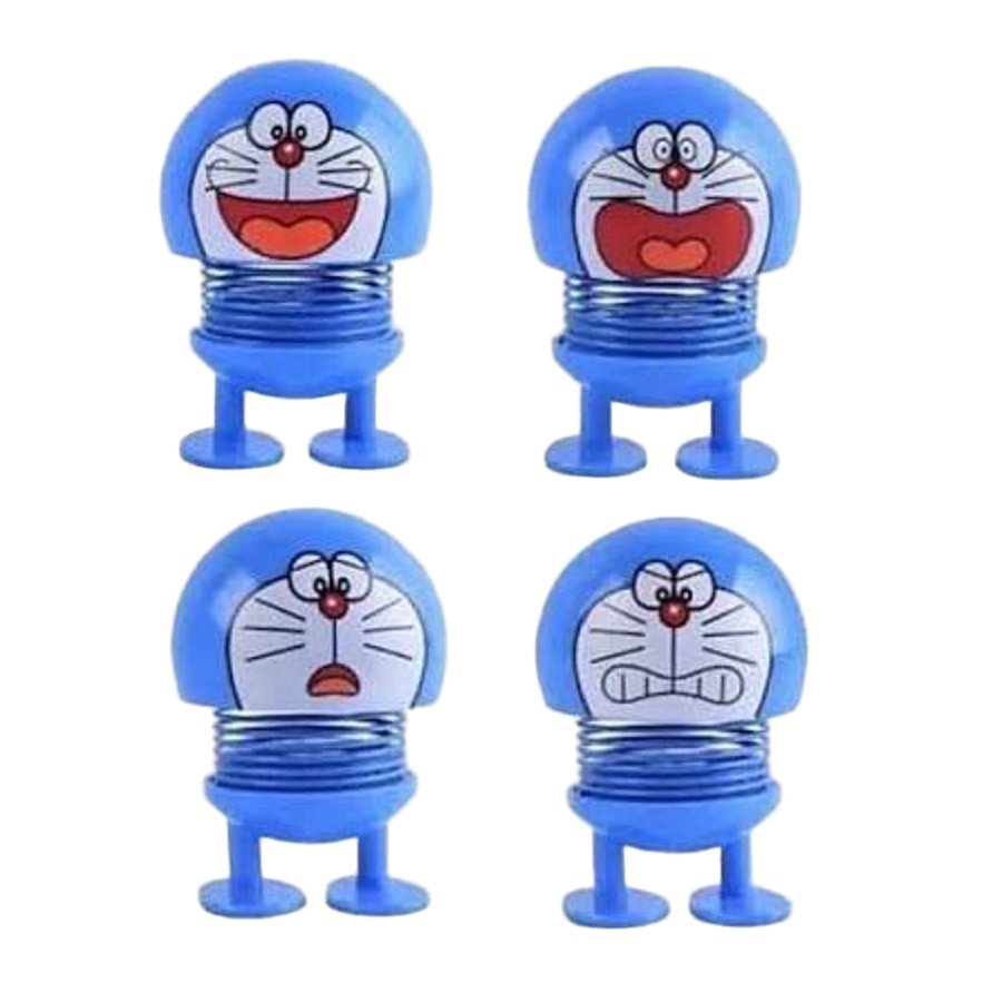 boneka emoji doraemon dashboard mobil