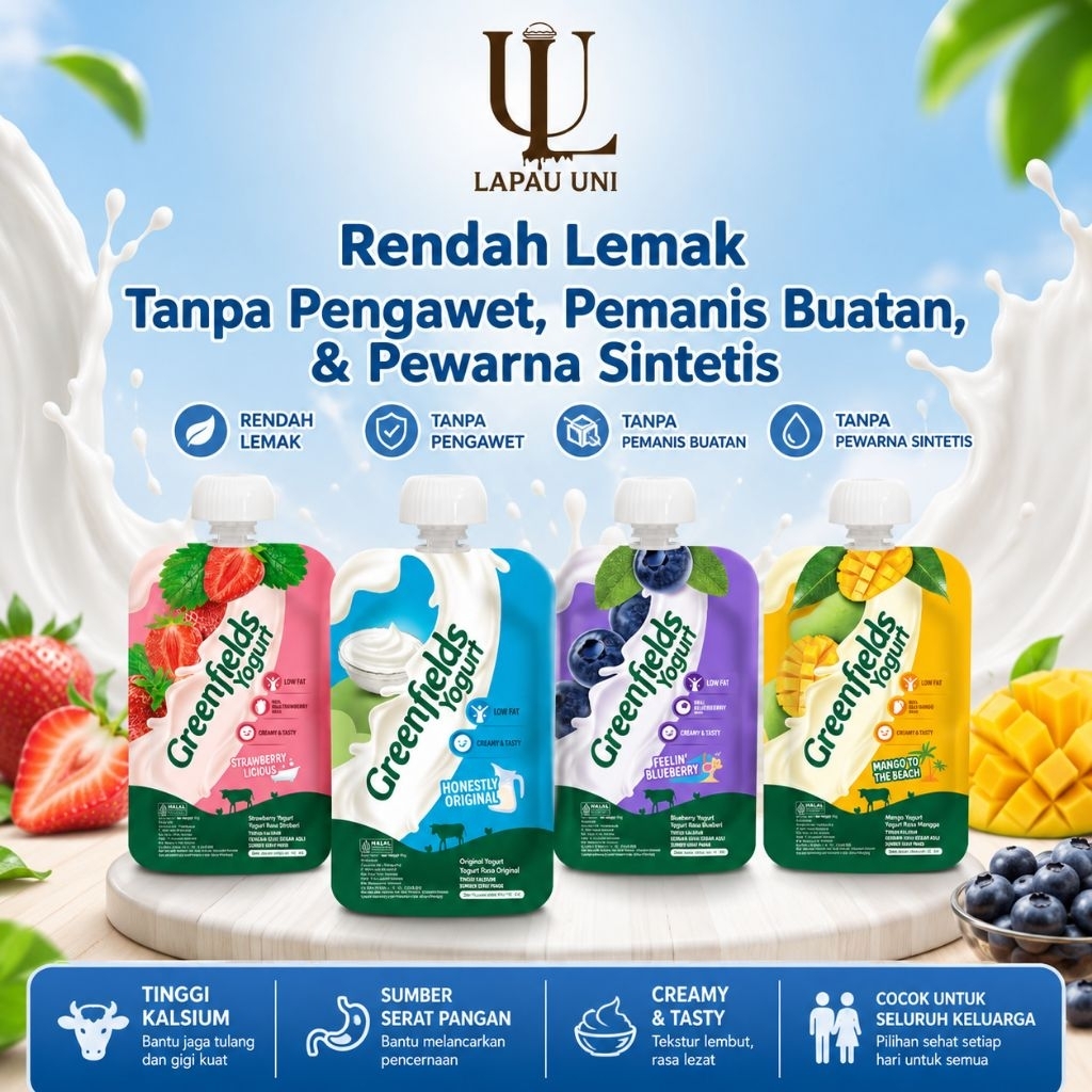 Yogurt Greenfield Pouch All Variant 110gr