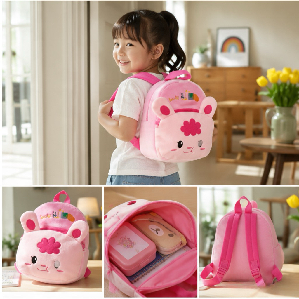 HOT SALE MK501 Tas Ransel Anak Karakter Bag Backpack Mini Motif Cartoon Cute Cod Import/ tas