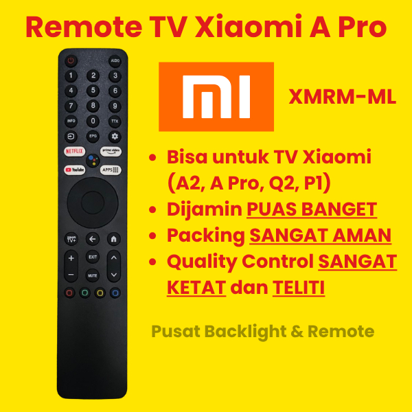 REMOTE REMOT TV XIAOMI A2 A PRO P1 Q2 REMOTE TV XIAOMI XMRM ML REMOTE SMART TV XIAOMI A PRO A2 P1 Q2