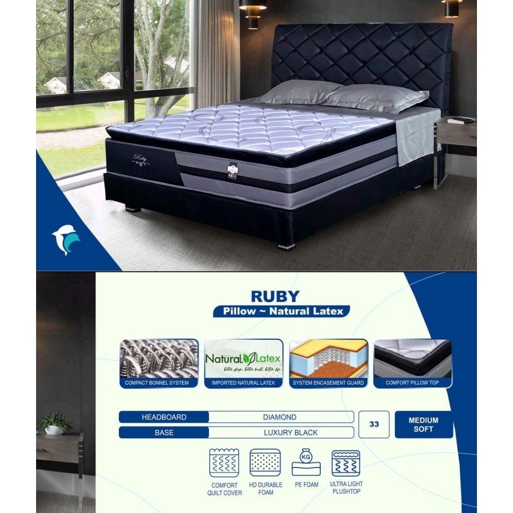 Springbed Ocean Ruby Latex | Kasur Matras Springbed Ocean Latex Murah Palembang | Kaguu Project