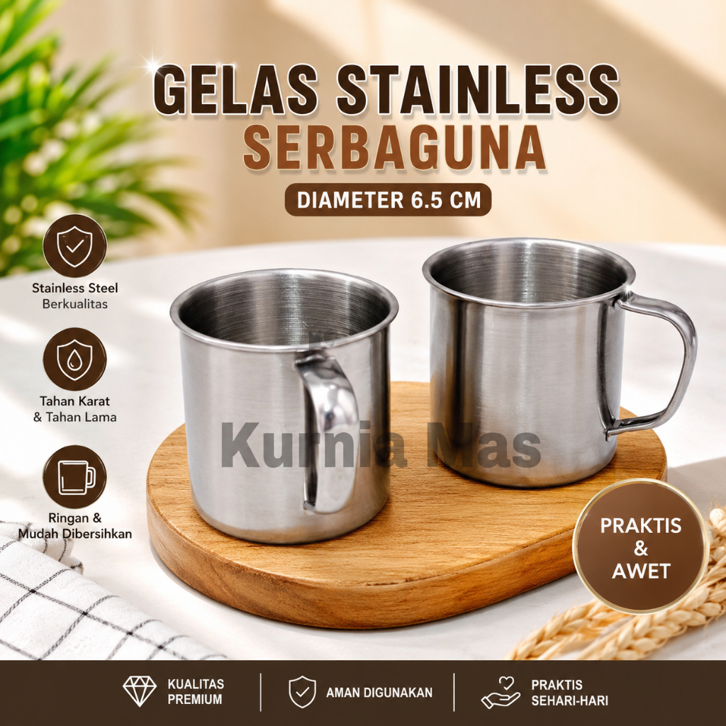 (GROSIR) Cangkir Stainless Murah
