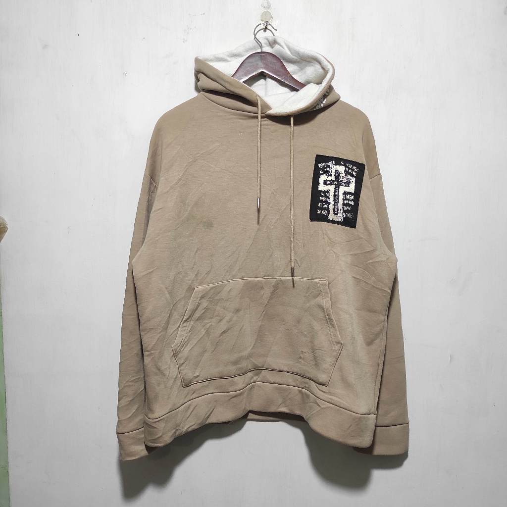 Hoodie Attention 328099 coklat  Size :  XL
