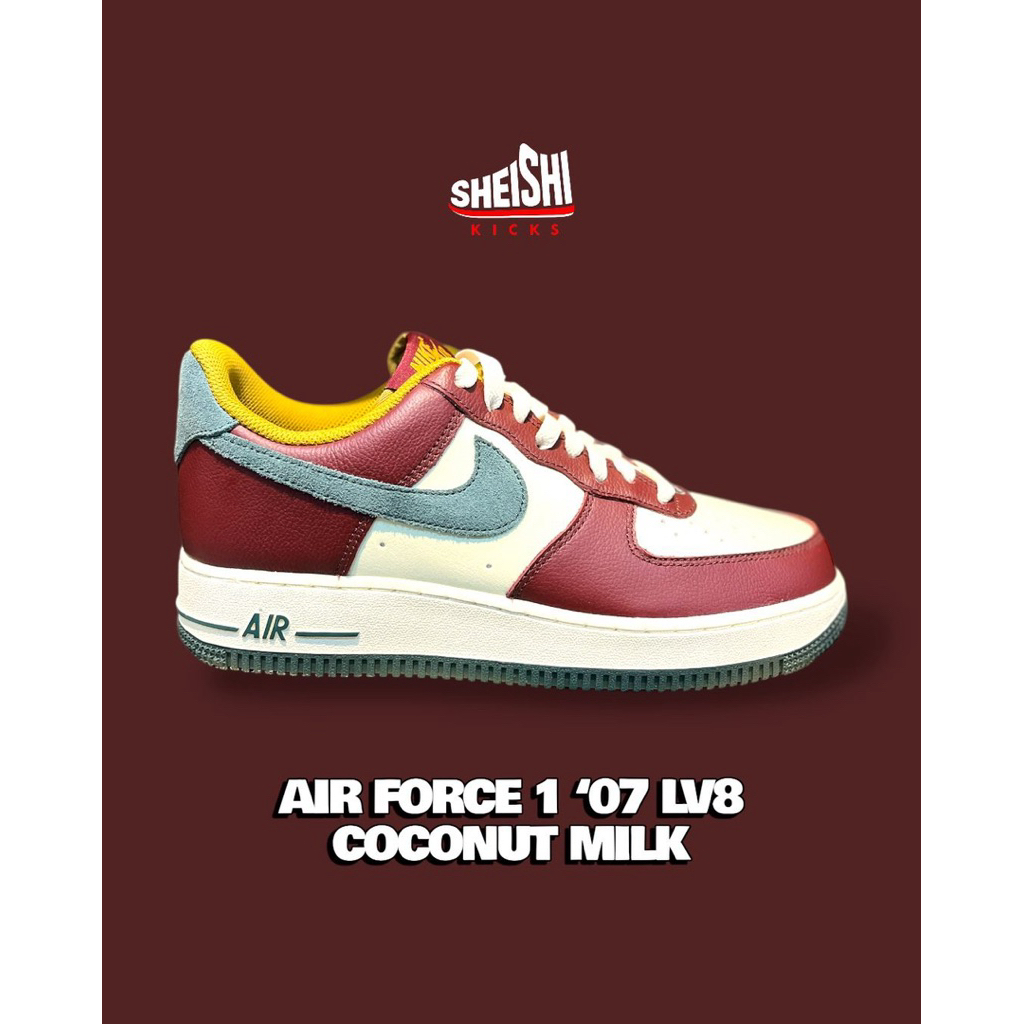 Sepatu Sneakers pria Nike Af1 07 Lv8 Coconut Milk