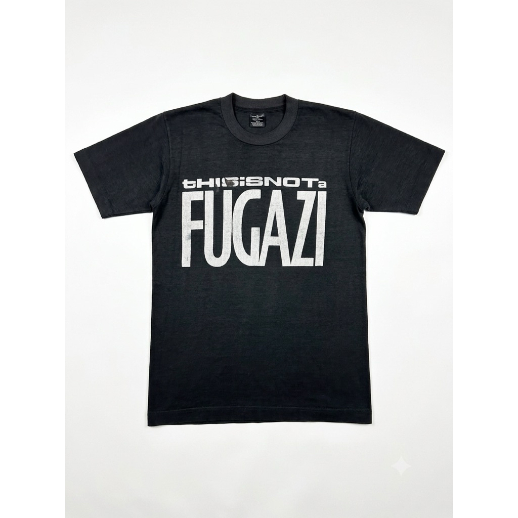 Vintage 90s bootleg rare fugazi hardcore band tees