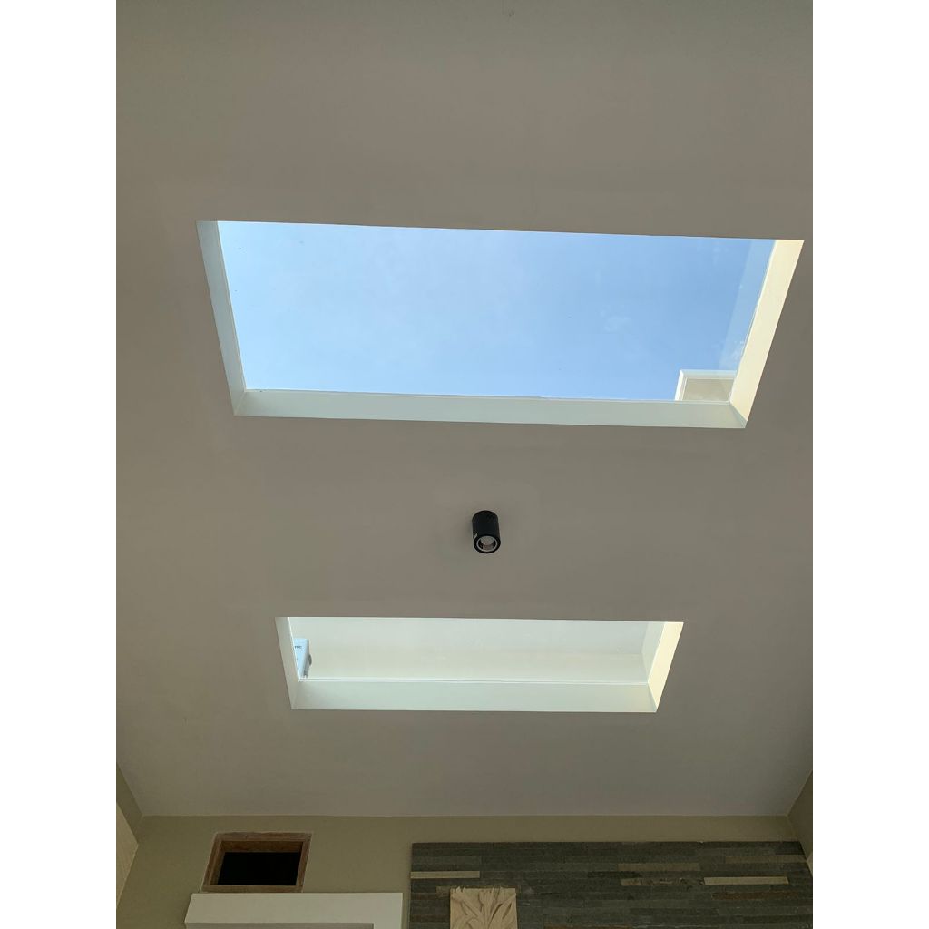 Proyek canopy kaca rooftop