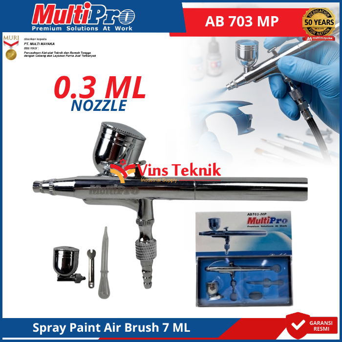 MULTIPRO AB703MP Alat Semprot Cat Spray Gun Spray Paint Air Brush 7ml AB 703 MP