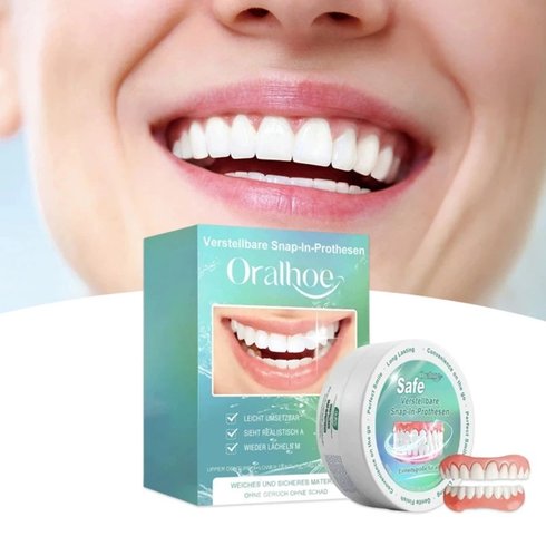 Veneer Gigi Tiruan Instan Lepas Pasang Atas Bawah Smile Veneer Gigi Kosmetik Sementara
