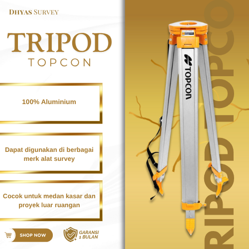 Jual Tripod Aluminium TOPCON Statif Total Station Tahan Lama Untuk Survey