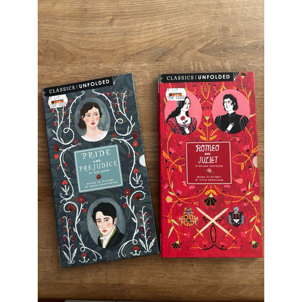 preloved classics unfolded bbw - pride & prejudice dan romeo & juliet