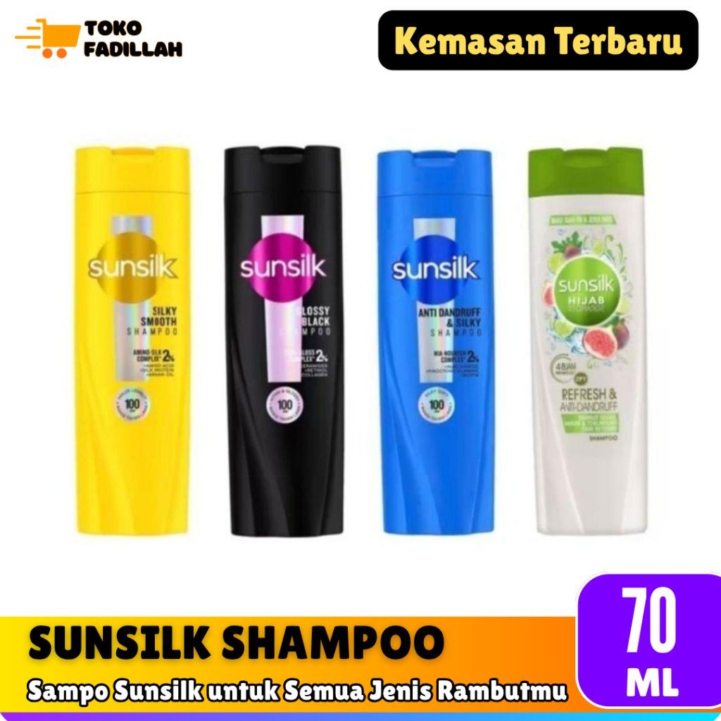 Sunsilk Shampo Botol Kecil 70ml - Semua Varian Kemasan Terbaru
