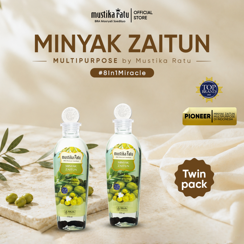 Mustika Ratu Twinpack Minyak Zaitun 175ml BEST SELLER