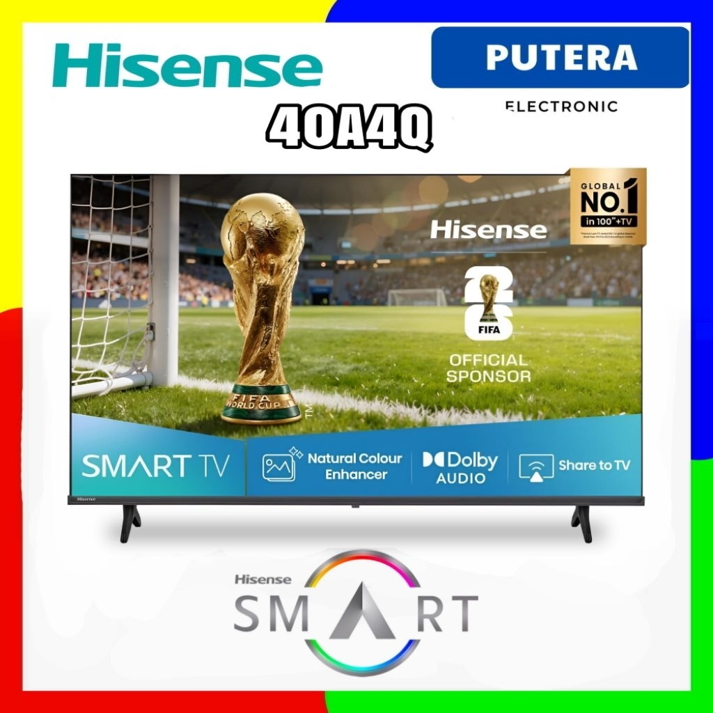 HISENSE 40A4Q SMART TV 40 INCH 2K A4Q