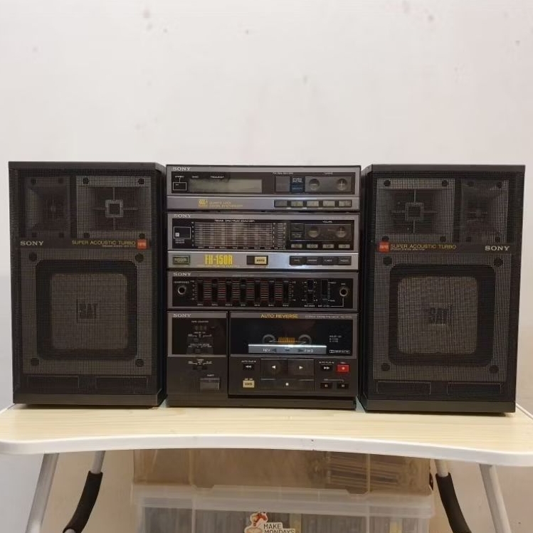 Compo Sony FH-150R Radio Tape Cassette Auto Reverse Japan