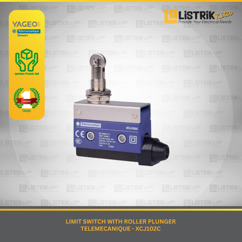 Telemecanique LIMIT SWITCH WITH ROLLER PLUNGER XCJ102C
