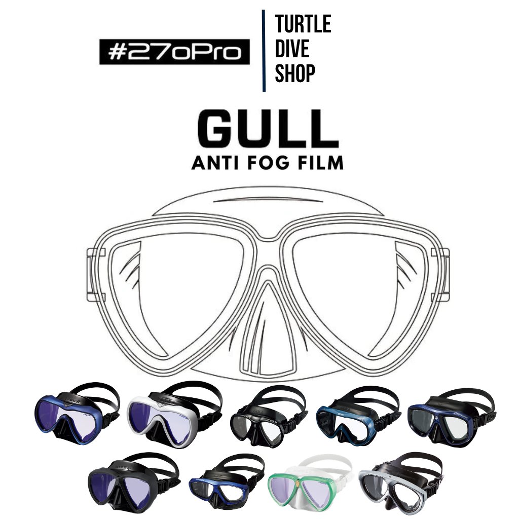 #270Pro Antifog Diving Mask GULL SERIES - GULL ABYSS VADER  LUVOS VADER FANETTE ANELIA COCO LANZE MA