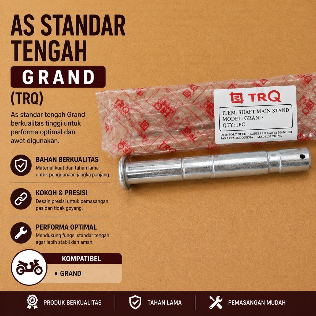 As Standar Tengah Grand TRQ | As Standar Tengah Honda Grand | Pivot Standar Tengah Motor