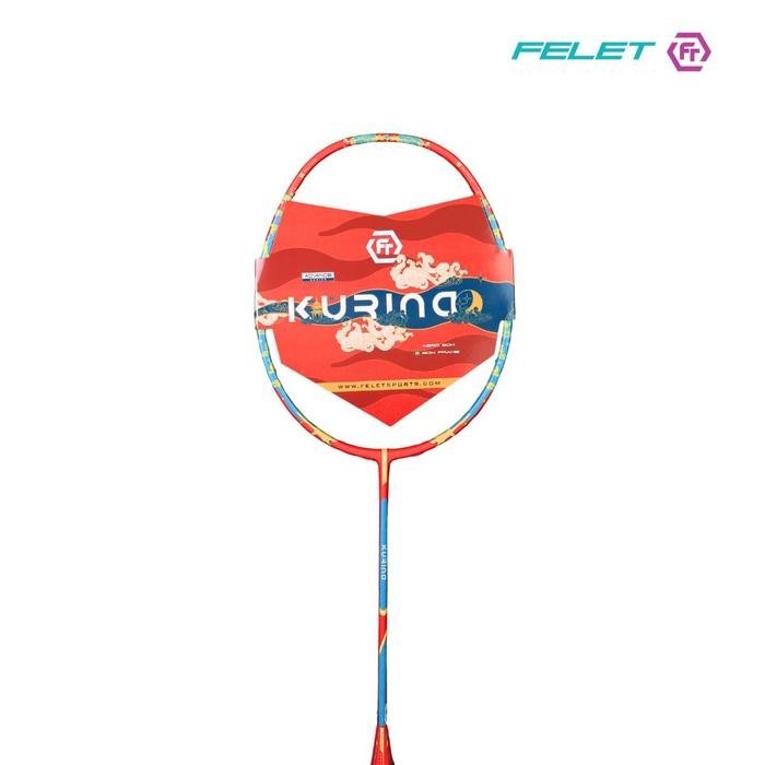 RAKET BADMINTON FELET KURINA FREE SENAR-GRIP-COVER BEST SELLER ORIGINAL RACKET BULUTANGKIS FELET