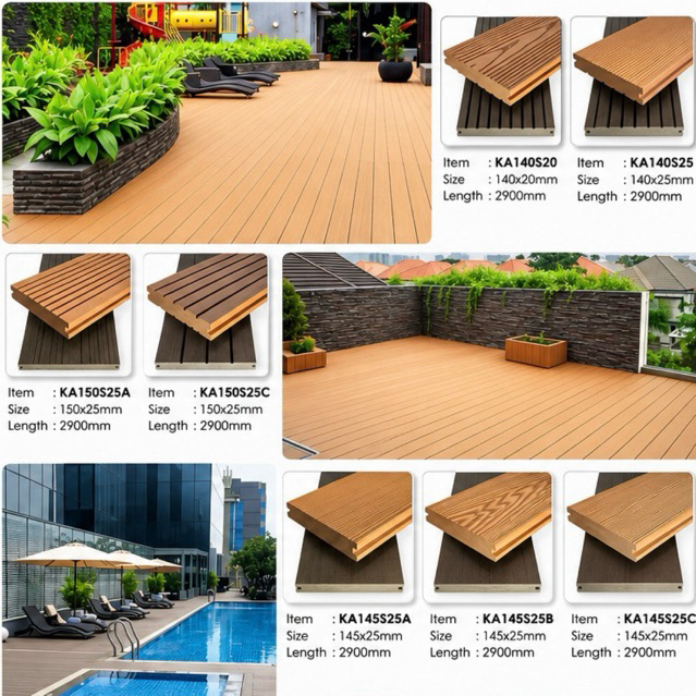 WPC Decking Outdoor KA Kayu Asri / Lantai Kayu Asri / WPC Decking Wood