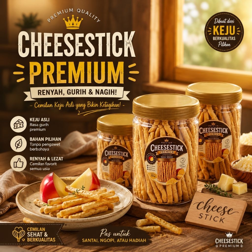 Cheese Stick 200gr / Cheese Stick Keju Edam / Cheese stick jar