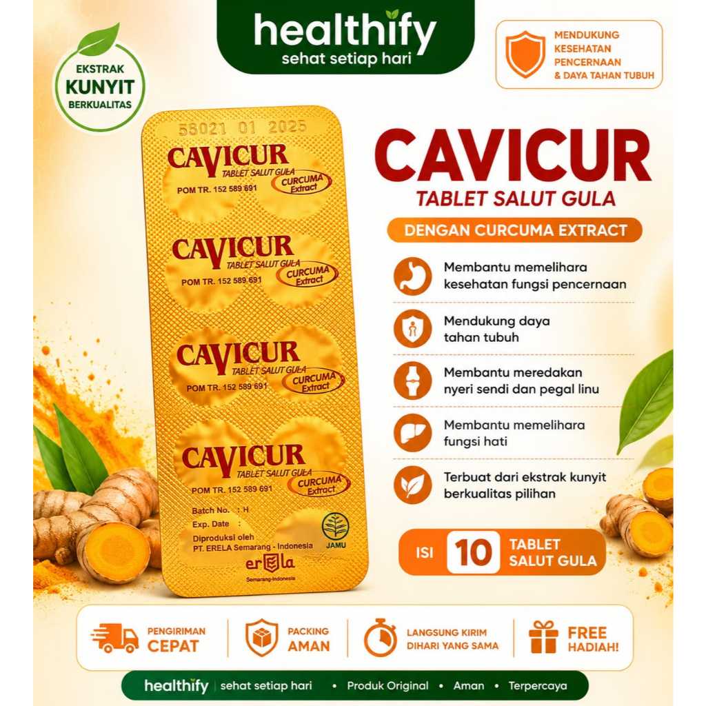Cavicur Curcuma FCT - Membantu Nafsu Makan, Menjaga Imunitas, Antioksidan