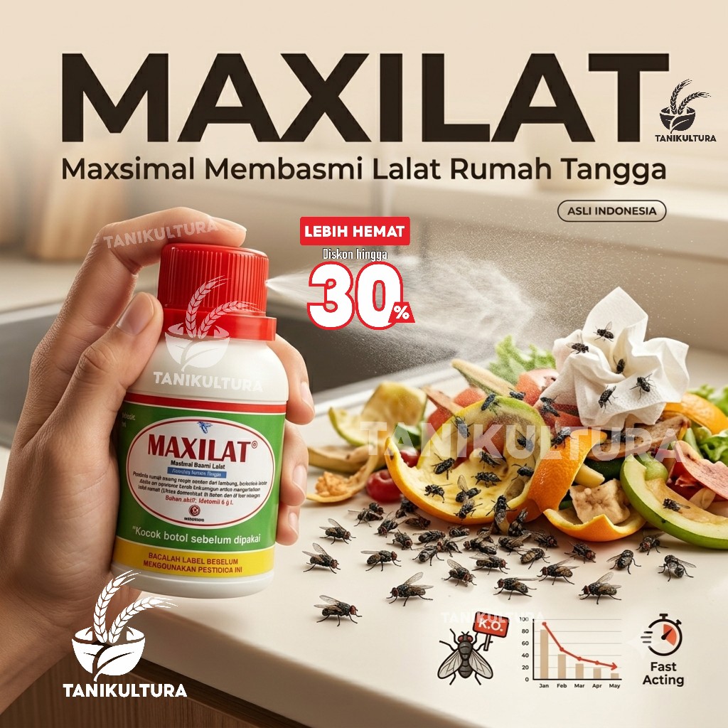 Racun Lalat Cair Ampuh Maxilat Spray Obat Pembasmi Lalat Buah Anti Lalat Semprot 100ML