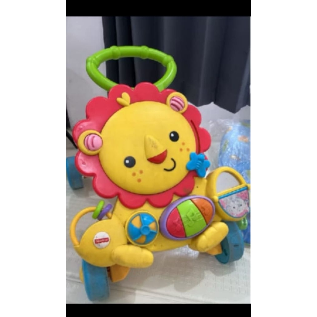 preloved push walker fisher price