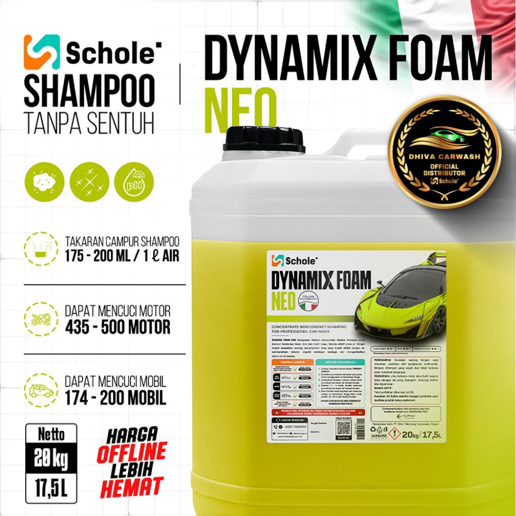 Schole Dynamix Foam Neo 20 KG - Touchless Shampo
