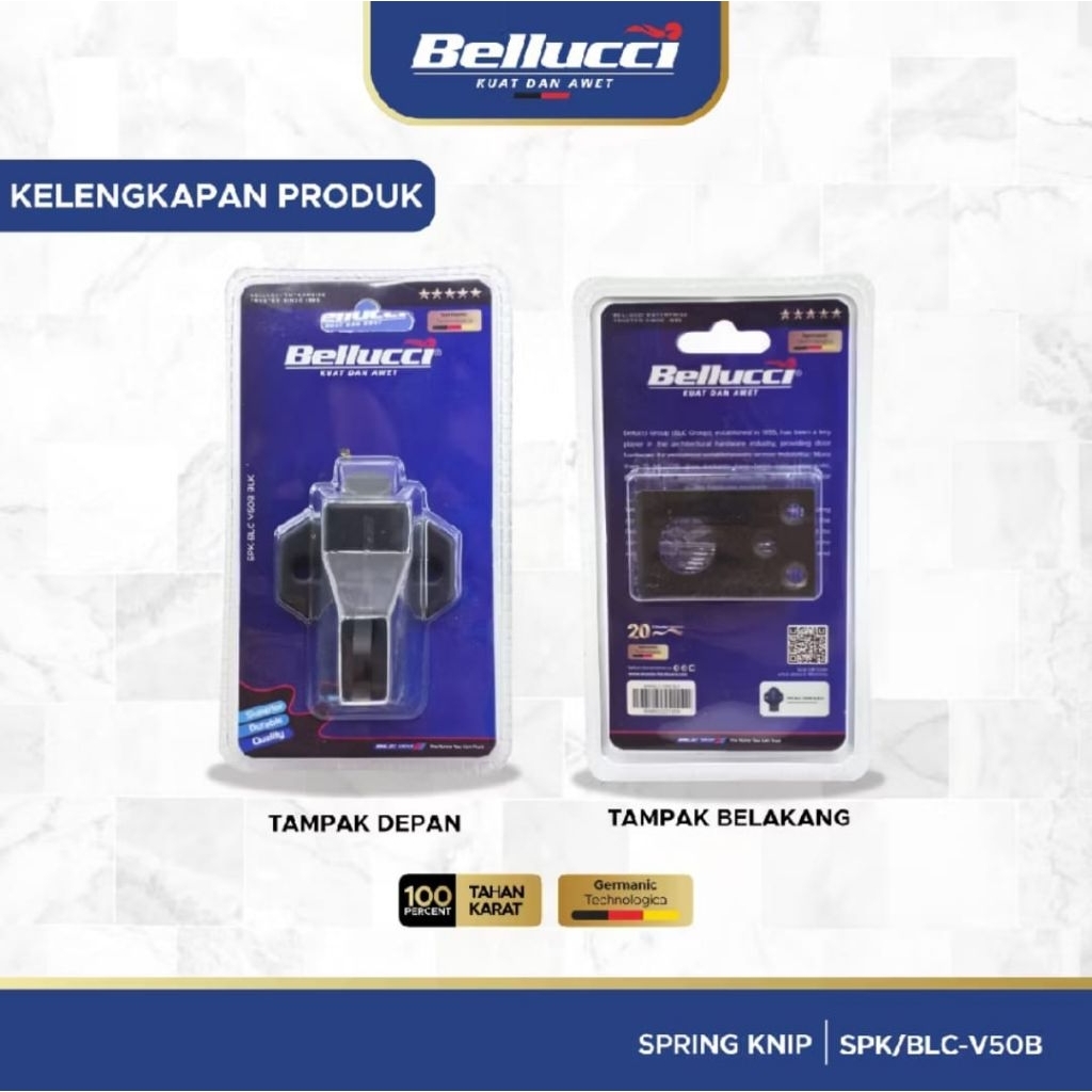 Slot jendela Bellucci V50 / Grendel kodok / Spring knip / Slot Jendela Bellucci