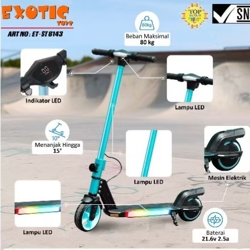 electric scooter listrik exotic ST 8143 8266