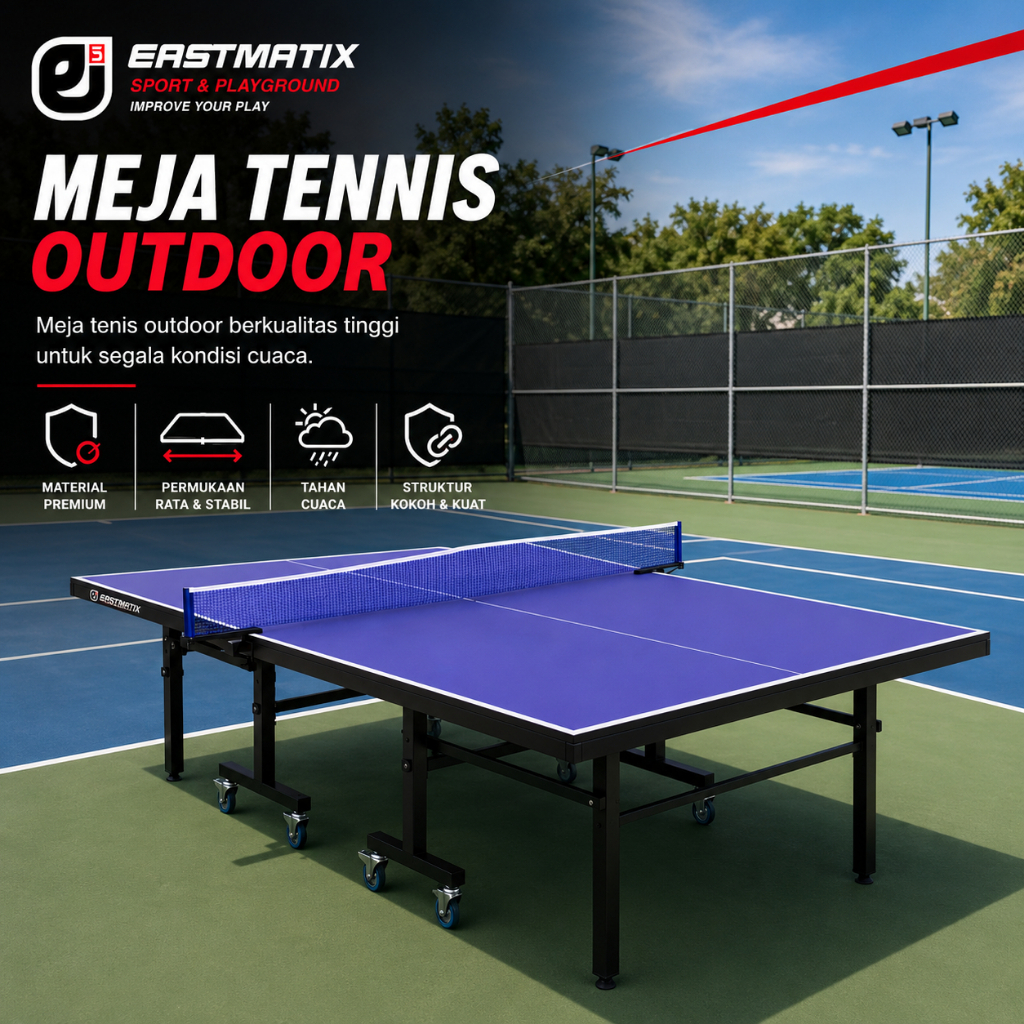EASTMATIX  - Meja Tennis Outdoor Portable Pingpong Tenis Premium
