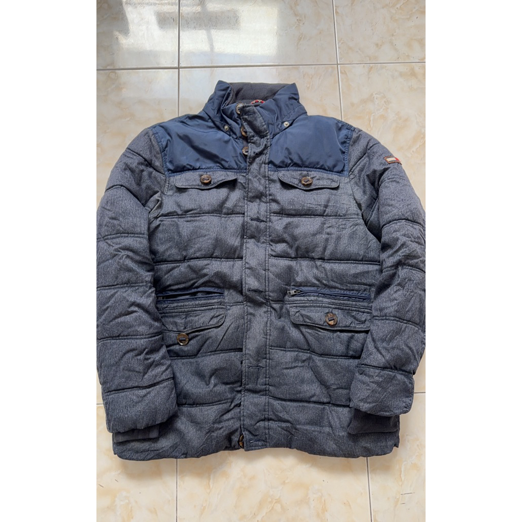 Tommy Hilfiger Puffer Jacket Blue Denim