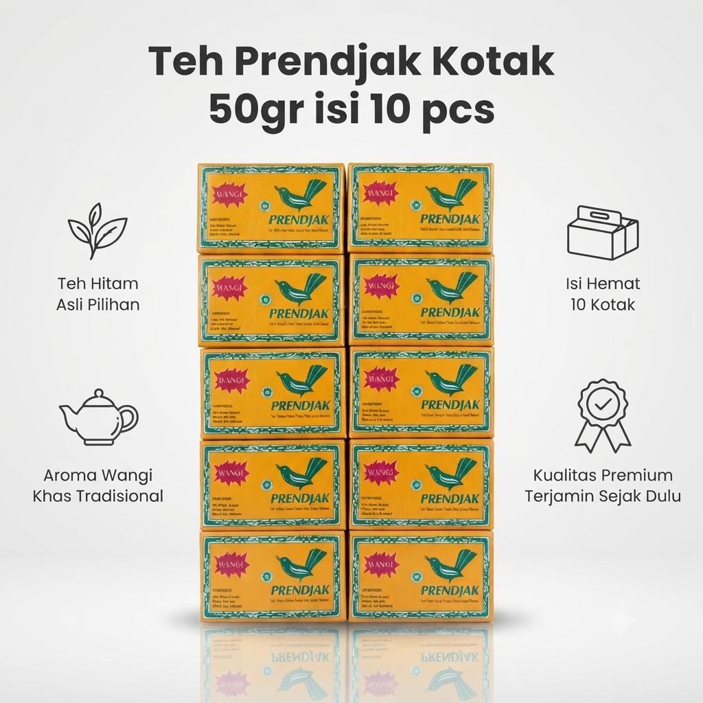 Teh Prendjak / Teh Bubuk Prendjak 50gr / Teh Bubuk Prendjak isi 10pcs