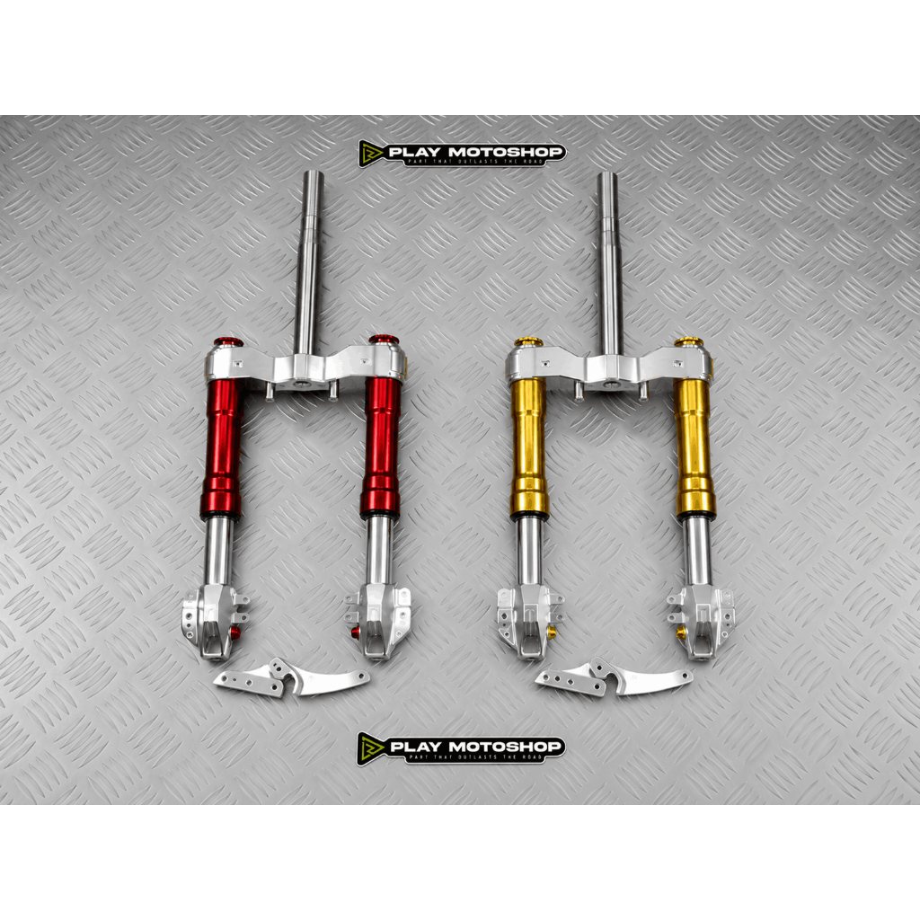 Upside Down Adjustable NMAX Full CNC Thor USD Shock Depan Racing Yamaha NMAX Old New