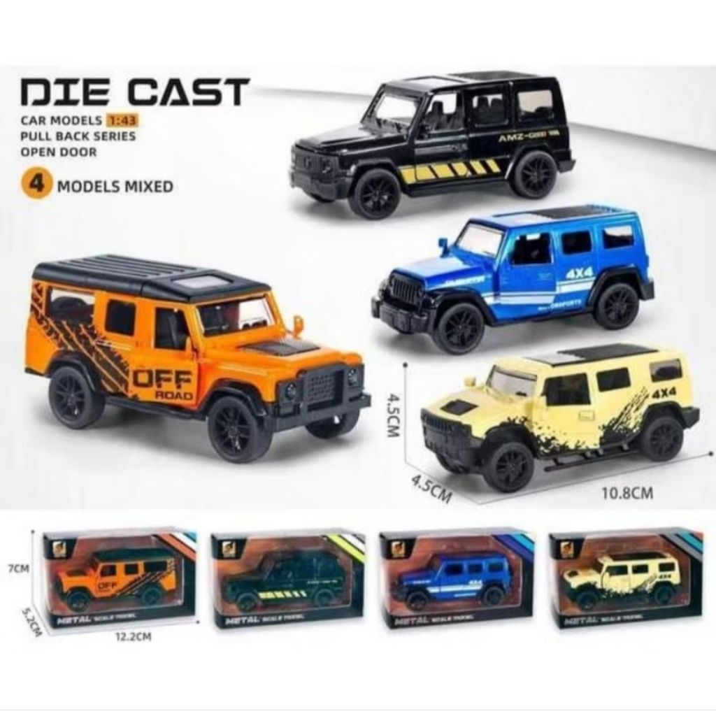 Diecast Mainan Mobil Jeep Rubicon Wrangler