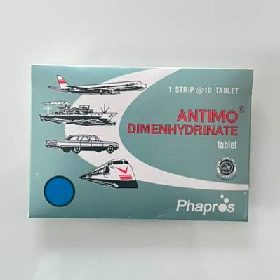 ANTIMO Obat Mabuk Perjalanan Strip Mencegah Mabuk Jalan Herbal Praktis